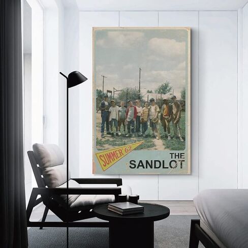ملصق Sandlot للفيلم الكلاسيكي ملصق عتيق لغرفة الجمالية قماش الفن طباعة الأسرة الحديثة ديكور غرفة نوم الملصقات 12x18 بوصة in Saudi Arabia