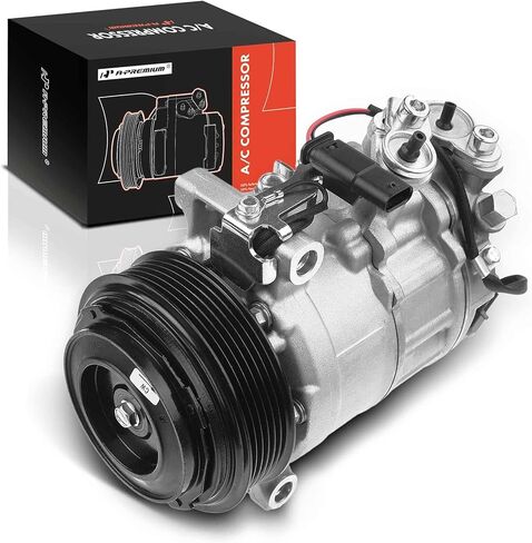 A-Premium Air Conditioner AC Compressor with Clutch Compatible with Mercedes-Benz C-Class C250 C300, E-Class E200 E250 E300 E400 E450, GL-Class GLC250 GLC300 in Saudi Arabia