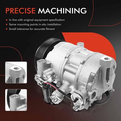 A-Premium Air Conditioner AC Compressor with Clutch Compatible with Mercedes-Benz C-Class C250 C300, E-Class E200 E250 E300 E400 E450, GL-Class GLC250 GLC300 in Saudi Arabia
