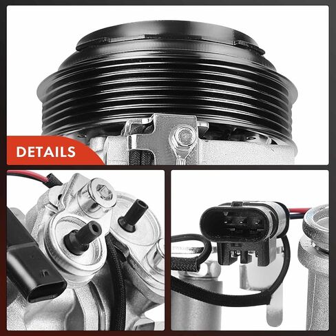 A-Premium Air Conditioner AC Compressor with Clutch Compatible with Mercedes-Benz C-Class C250 C300, E-Class E200 E250 E300 E400 E450, GL-Class GLC250 GLC300 in Saudi Arabia