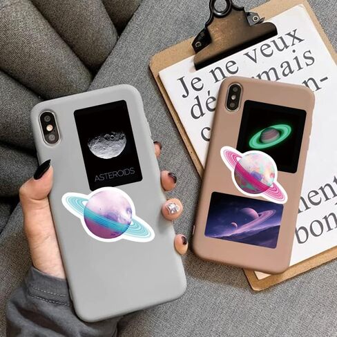 ملصقات فضاء لطيفة للأطفال الأولاد، 50 قطعة من ملصقات الفينيل المقاومة للماء لزجاجات المياه، ودفتر قصاصات الكمبيوتر المحمول، ولوح التزلج، وملصقات الكائنات الفضائية المضحكة، ومستلزمات الحفلات (الفضاء) in Kuwait