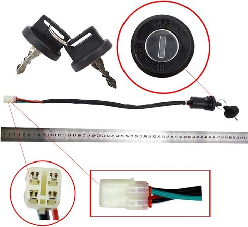 labwork Ignition Key Switch Replacement for Honda Sportrax 400 TRX400EX 2005-2008 Replacement for Honda TRX400X 2009-2014 in Saudi Arabia