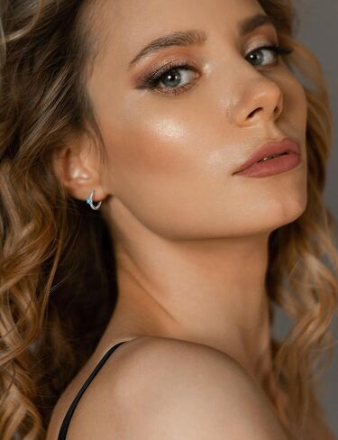 Starchenie 925 Sterling Silver Huggie Hoop Earrings Cubic Zirconia Gemstone Birthstones Jewelry Gift for Women Teen Girls in Saudi Arabia