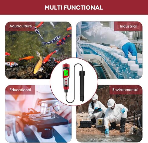 مجموعة اختبار الأكسجين المذاب مع كابل كهربائي بطول 3.6 قدم، ومقياس رقمي مع ATC، وأجهزة قياس الأكسجين المذاب وملحقات للمياه، وتربية الأحياء المائية، وبركة الأسماك، ونطاق تخمير البيرة: 0.0-40.0 ملجم/لتر in Kuwait