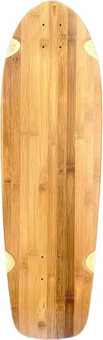 لوح تزلج للمدرسة القديمة من الخيزران مقاس 33 بوصة من Lucid - سطح لوح تزلج طويل من الخيزران الفارغ in Kuwait