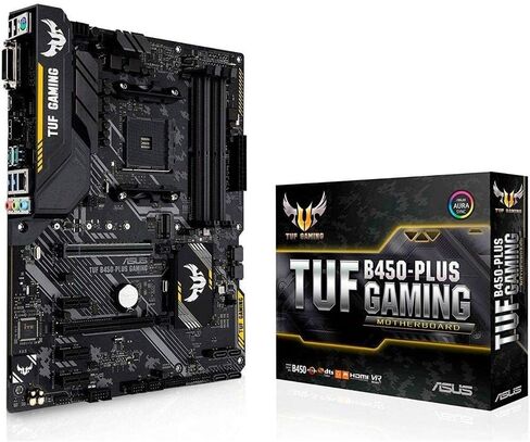 اللوحة الأم للألعاب ASUS TUF B450-Plus (ATX) AMD Ryzen 2 AM4 DDR4 HDMI DVI M.2 in Kuwait