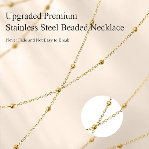 Retractable Badge Reel Lanyards with ID Holders, Lanyards for ID Badges New Beaded Chain Premium Stainless Steel Lanyard Necklace for Keys Office Cruise for Women in Saudi Arabia