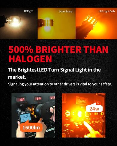 LASFIT 4257 لمبات LED 4257NA ضوء إشارة الانعطاف لعام 2022 Maverick Lariat لعام 2019 2020 2021 2022 F سلسلة ضوء النهار الجري الساطع DRL ترقية الضوء الوامض الأصفر الكهرماني (2 قطعة) in Kuwait