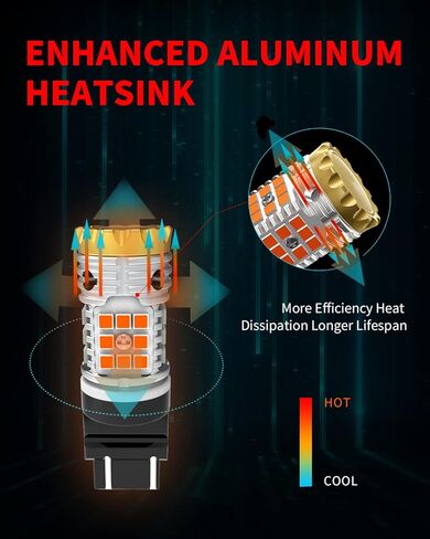 LASFIT 4257 لمبات LED 4257NA ضوء إشارة الانعطاف لعام 2022 Maverick Lariat لعام 2019 2020 2021 2022 F سلسلة ضوء النهار الجري الساطع DRL ترقية الضوء الوامض الأصفر الكهرماني (2 قطعة) in Kuwait
