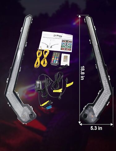 أضواء Chelhead Can Am X3 LED المميزة مع أضواء تحول كهرمانية، مجموعة مصابيح أمامية مقاومة للماء لـ Can-Am Maverick X3، Maverick Sport، Maverick Trail in Kuwait