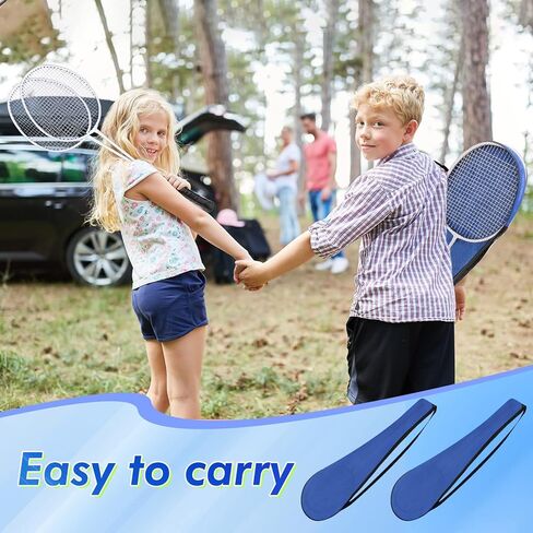 20 Pcs Badminton Rackets Set with 24 Shuttlecocks and 6 Carrying Bags, Sturdy Lightweight Badminton Rackets Racquet for Adults Teenagers Indoor Outdoor Backyards Gym Beach Sports in Saudi Arabia