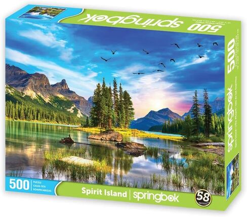 Springbok's 500 Piece Jigsaw Puzzle Spirit Island - Made in USA in Saudi Arabia