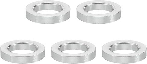 PATIKIL M5 Aluminum Spacers, 5 Pcs Metal Spacer Aluminum 5.2mm ID x 8mm OD x 1.5mm L Aluminum Spacer Screw Standoff Round for 1/5inch or M5 Screw Bolts in Kuwait