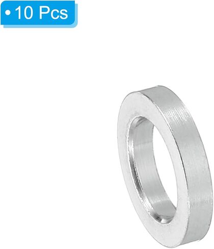 PATIKIL M5 Aluminum Spacers, 5 Pcs Metal Spacer Aluminum 5.2mm ID x 8mm OD x 1.5mm L Aluminum Spacer Screw Standoff Round for 1/5inch or M5 Screw Bolts in Kuwait