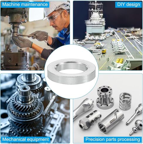 PATIKIL M5 Aluminum Spacers, 5 Pcs Metal Spacer Aluminum 5.2mm ID x 8mm OD x 1.5mm L Aluminum Spacer Screw Standoff Round for 1/5inch or M5 Screw Bolts in Kuwait