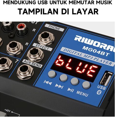 لوحة صوت محمولة مزودة بـ 7 قنوات تعمل بتقنية البلوتوث مع واجهة USB DJ Mixer MP3 ومصدر طاقة 48 فولت لتسجيل الكمبيوتر، وحدة تحكم خلط لتسجيل الاستوديو in Kuwait