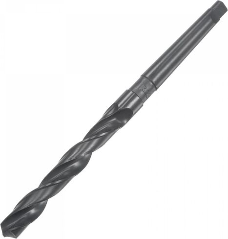 uxcell 13.2mm Twist Bit Jobber Drill Bit with MT1 Morse Taper Shank, 95mm Flute Length High-Speed Steel Black Oxide Taper Shank Drill Bits in Kuwait