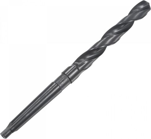 uxcell 13.2mm Twist Bit Jobber Drill Bit with MT1 Morse Taper Shank, 95mm Flute Length High-Speed Steel Black Oxide Taper Shank Drill Bits in Kuwait