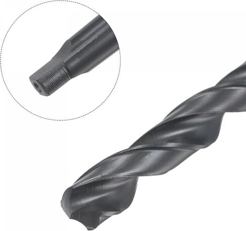 uxcell 13.2mm Twist Bit Jobber Drill Bit with MT1 Morse Taper Shank, 95mm Flute Length High-Speed Steel Black Oxide Taper Shank Drill Bits in Kuwait