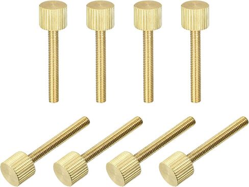 مسامير إبهام مخرشة من uxcell، مسامير نحاسية مسطحة M3x8mm مثبتات قبضة للمنزل، الإلكترونية، الآلة 8 قطع in Kuwait