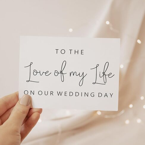 إلى حب حياتي على بطاقة يوم زفافنا. بطاقة يوم الزفاف للعريس من العروس. من العروس إلى العريس. in Kuwait