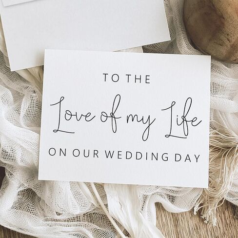 إلى حب حياتي على بطاقة يوم زفافنا. بطاقة يوم الزفاف للعريس من العروس. من العروس إلى العريس. in Kuwait