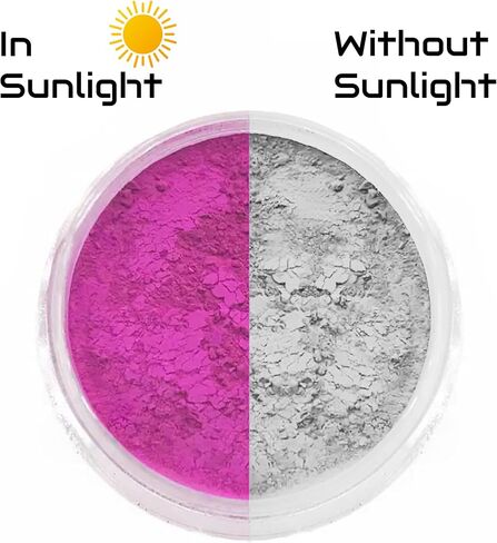 Color Changing Photochromic Pigment Powder - Changes Color in Sunlight & Changes Back When Sunlight is Blocked - 5 Grams (Blue to Violet) in Saudi Arabia