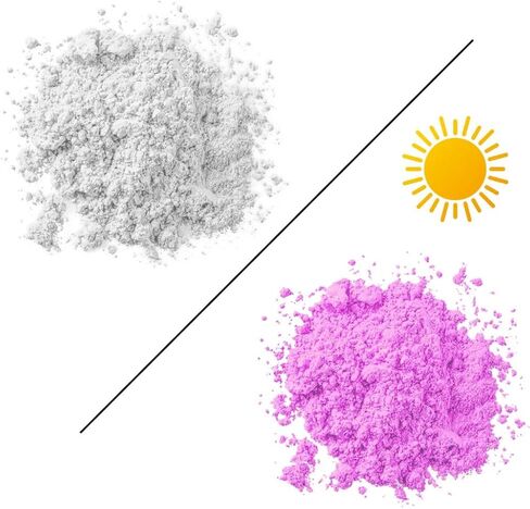Color Changing Photochromic Pigment Powder - Changes Color in Sunlight & Changes Back When Sunlight is Blocked - 5 Grams (Blue to Violet) in Saudi Arabia
