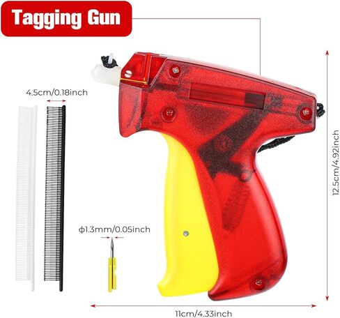 Tagging Gun Kit,Fine Stitch Tagging Gun for Clothing,1000 Black and 1000 White Micro Fasteners,Clothes Mending Quilting Stitch Tag Gun with1 Needle in Kuwait