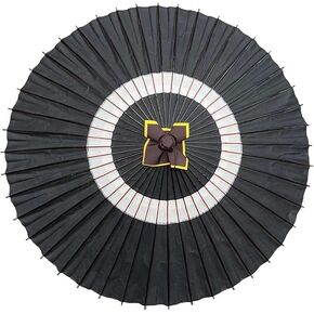 山本竹細工屋 (YAMAMOTOTAKIZAYIKUYA) مظلة ورقية يابانية مقاومة للمطر مصنوعة يدويًا من الورق الزيتي الياباني نصف قابلة للفتح 29.5 بوصة in Kuwait