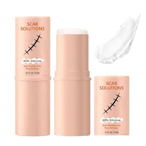 Solutions Silicone Scar Stick,60% Silicone for Face and Body, Stick Applicator Manual Massage Suitable （2pcs） in Saudi Arabia