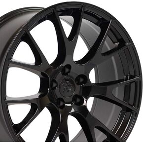 OE Wheels DG15 20 Inch Rim Fits Hellcat Style 5x115 20x9 Gloss Black - Hollander 2528 (1) in Saudi Arabia