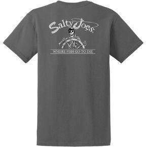 SALTY JOES Men's Back from The Depths Logo Cotton T-Shirts in Saudi Arabia