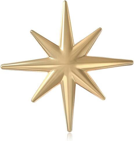 Minimalist Star Brooch for Women Men Fashion Starburst Lapel Pins Elegant Dress Hat Bag Suit Tie Ceremony Clothes Accessories Jewelry in Saudi Arabia