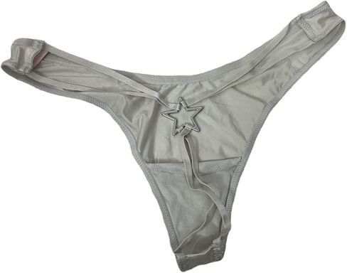 Victoria's Secret Very Sexy Starstruck Strappy High-Leg Thong Panty Color Gray New in Saudi Arabia