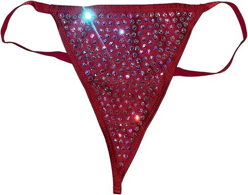 Victoria's Secret Very Sexy Subtle Rhinestones Shine V-String Panty Color Bold Lilac New in Saudi Arabia