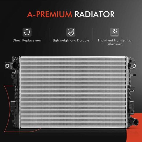 مجموعة مشعاع تبريد المحرك A-Premium متوافقة مع Ram 2500 3500 2019-2024، 4500 5500 2019-2021، 6.4L، استبدال # CH3010389 in Saudi Arabia