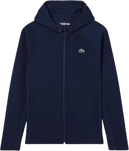 سترة رياضية رياضية مسامية للرجال من Lacoste، باللون الأزرق الداكن/الأزرق الداكن، مقاس X-Large in Saudi Arabia