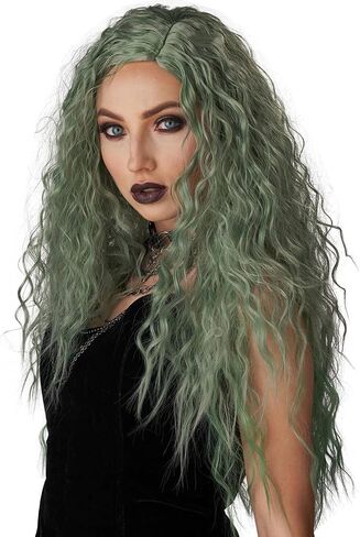 California Costumes Enchanted Waves Wig, Gray/Green, Acc in Saudi Arabia