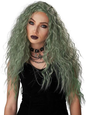 California Costumes Enchanted Waves Wig, Gray/Green, Acc in Saudi Arabia