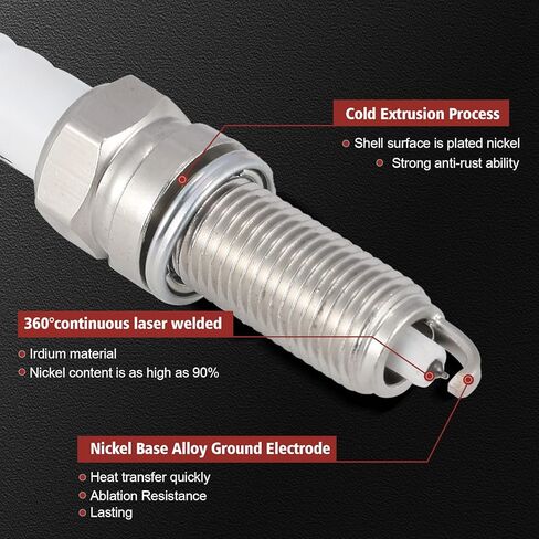 UF502 Ignition Coil Pack and Iridium Spark Plugs Set of 6 Compatible with Dodge Avenger Challenger Charger Chrysler 300 Sebring 2006-2011 Replaces#4606869AA in Kuwait