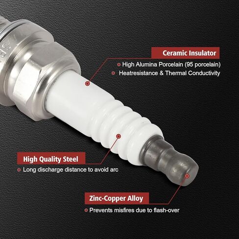 UF502 Ignition Coil Pack and Iridium Spark Plugs Set of 6 Compatible with Dodge Avenger Challenger Charger Chrysler 300 Sebring 2006-2011 Replaces#4606869AA in Kuwait