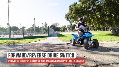 Razor Dirt Quad - 24V Electric 4-Wheeler ATV - Twist-Grip Variable-Speed Acceleration Control, Hand-Operated Disc Brake, 12" Knobby Air-Filled Tires in Saudi Arabia