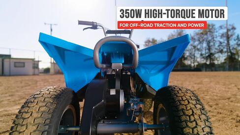Razor Dirt Quad - 24V Electric 4-Wheeler ATV - Twist-Grip Variable-Speed Acceleration Control, Hand-Operated Disc Brake, 12" Knobby Air-Filled Tires in Saudi Arabia