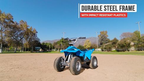 Razor Dirt Quad - 24V Electric 4-Wheeler ATV - Twist-Grip Variable-Speed Acceleration Control, Hand-Operated Disc Brake, 12" Knobby Air-Filled Tires in Saudi Arabia