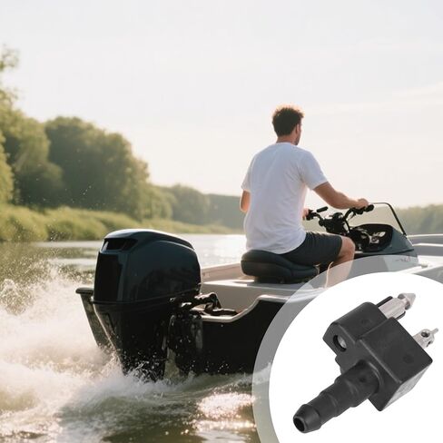 65720-986L0 Fuel Connector for Suzuki Johnson Evinrude, Plastic & Aluminum Fuel Line Connector for Suzuki DF 4-140 HP and Johnson Evinrude Outboard Boat Engines 5032150 65720-986B0 18-80425 in Saudi Arabia