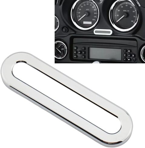 1 Pc Aluminium alloy Instrument Indicator Bezel Lamp Frame Chrome for Street Glide in Saudi Arabia