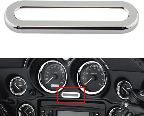 1 Pc Aluminium alloy Instrument Indicator Bezel Lamp Frame Chrome for Street Glide in Saudi Arabia