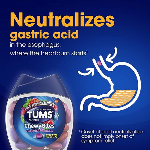 TUMS Chewy Bites Chewable Antacid Tablets - 8 ct in Saudi Arabia