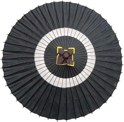 山本竹細工屋 (YAMAMOTOTAKIZAYIKUYA) مظلة ورقية يابانية مقاومة للمطر مصنوعة يدويًا من الورق الزيتي الياباني نصف قابلة للفتح 29.5 بوصة in Kuwait